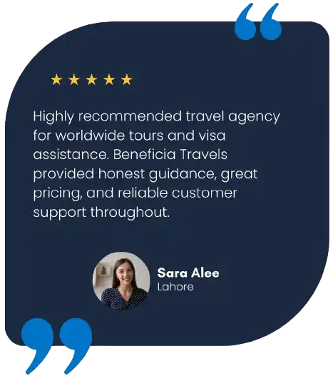 Sara's review about her travel journey the Beneficia Travels and Tours 